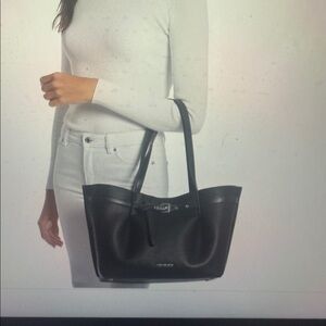 MICHAEL Michael Kors Elmilia Large Black Tote {New} In  Wrapping